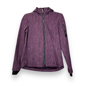 FREE COUNTRY Womens Jacket Freeform Hooded  Sz S W/ thumb holes Fleece‎ lined